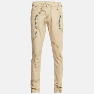 Zadig & Voltaire Cream Tie Dye Denim David Jeans M Waist 32", Pants - Luxury Closet
