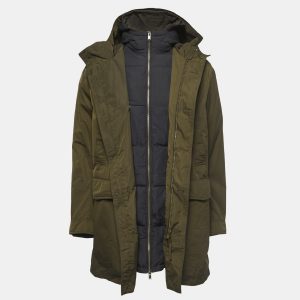 Zadig & Voltaire Green Synthetic Detachable Lining Bob Parka Jacket L, Coats & Jackets - Luxury Closet