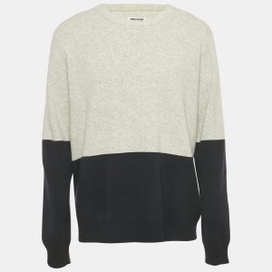 Zadig & Voltaire Grey Wool Crew Neck Rod Jumper XL, Sweaters & Cardigans - Luxury Closet