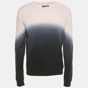 Zadig & Voltaire Pink/Black Ombre Cotton Knit Kennedy Sweater L, Sweaters & Cardigans - Luxury Closet