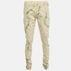 Zadig & Voltaire Cream Tie Dye Denim David Jeans M Waist 32", Pants - Luxury Closet