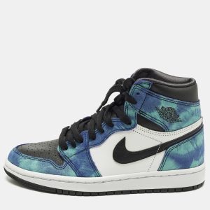 Air Jordans Jordan 1 Retro Tie Dye Size 36.5 Multicolor Leather and Suede High Top Sneakers, Athletic Shoes & Sneakers - Luxury Closet