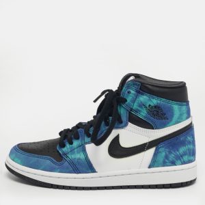 Air Jordans Jordan 1 Retro Tie Dye Size 37.5 Multicolor Leather and Suede High Top Sneakers, Athletic Shoes & Sneakers - Luxury Closet