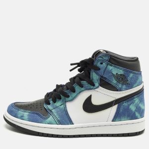 Air Jordans Jordan 1 Retro Tie Dye Size 37.5 Multicolor Leather and Suede High Top Sneakers, Athletic Shoes & Sneakers - Luxury Closet