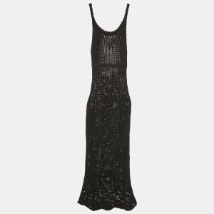 Asta Resort Black Crochet Emma Dress M, Dresses - Luxury Closet