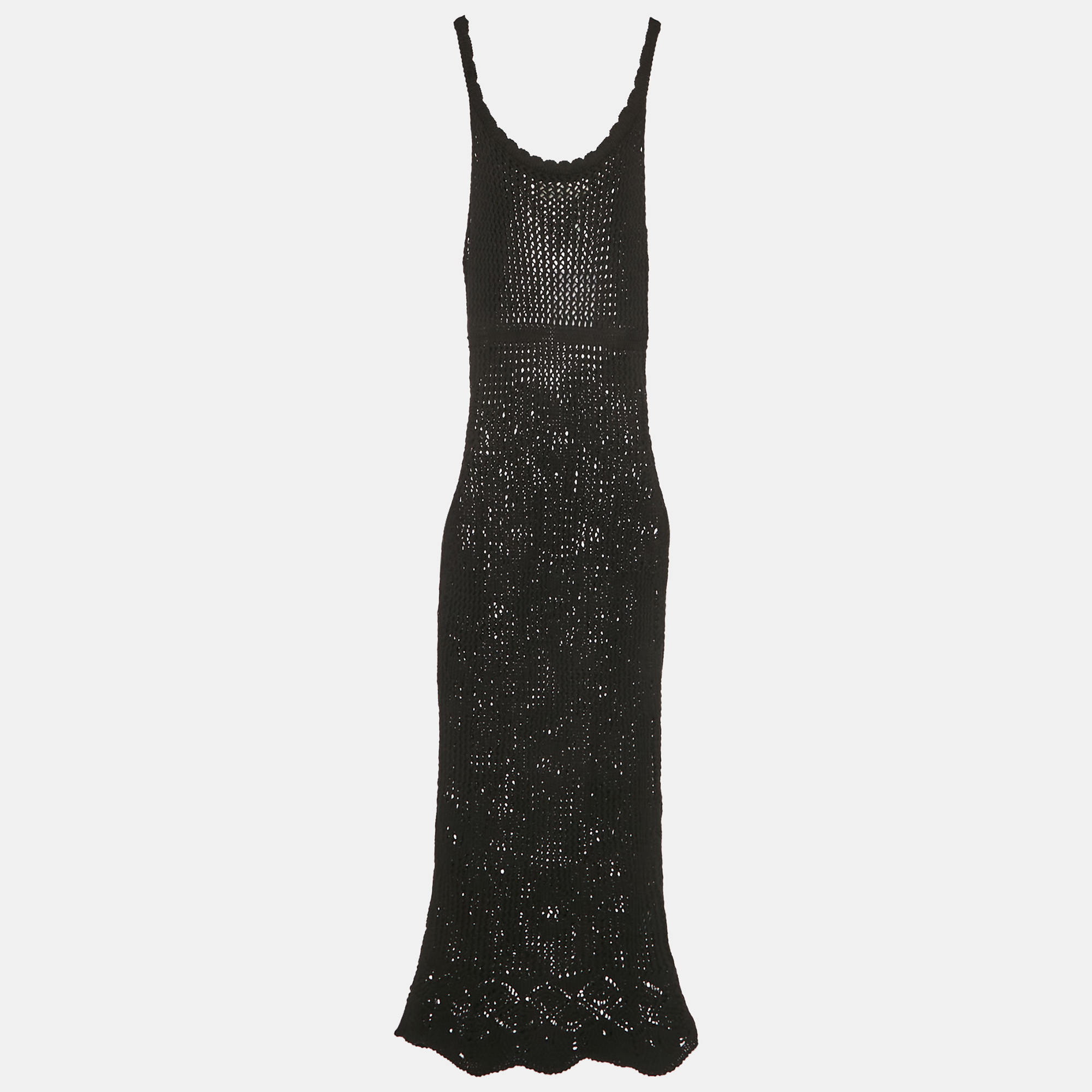 Asta Resort Black Crochet Emma Dress M, Dresses - Luxury Closet