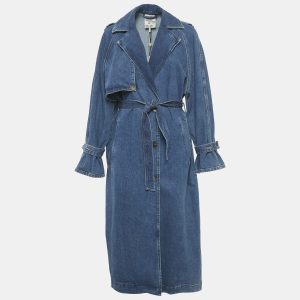 Baum und Pferdgarten Blue Denim Belted Coat S, Coats & Jackets - Luxury Closet