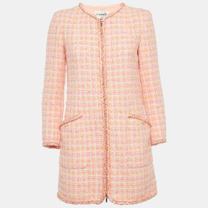 Chanel Pink Tweed Fantasy Jacket M, Coats & Jackets - Luxury Closet