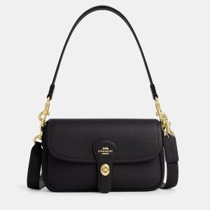 Coach Hadley Black  leather Shoulder bag, Handbags - Luxury Closet