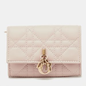 Dior Powder Beige Cannage Leather My Dior Glycine Wallet, Wallets & Money Clips - Luxury Closet