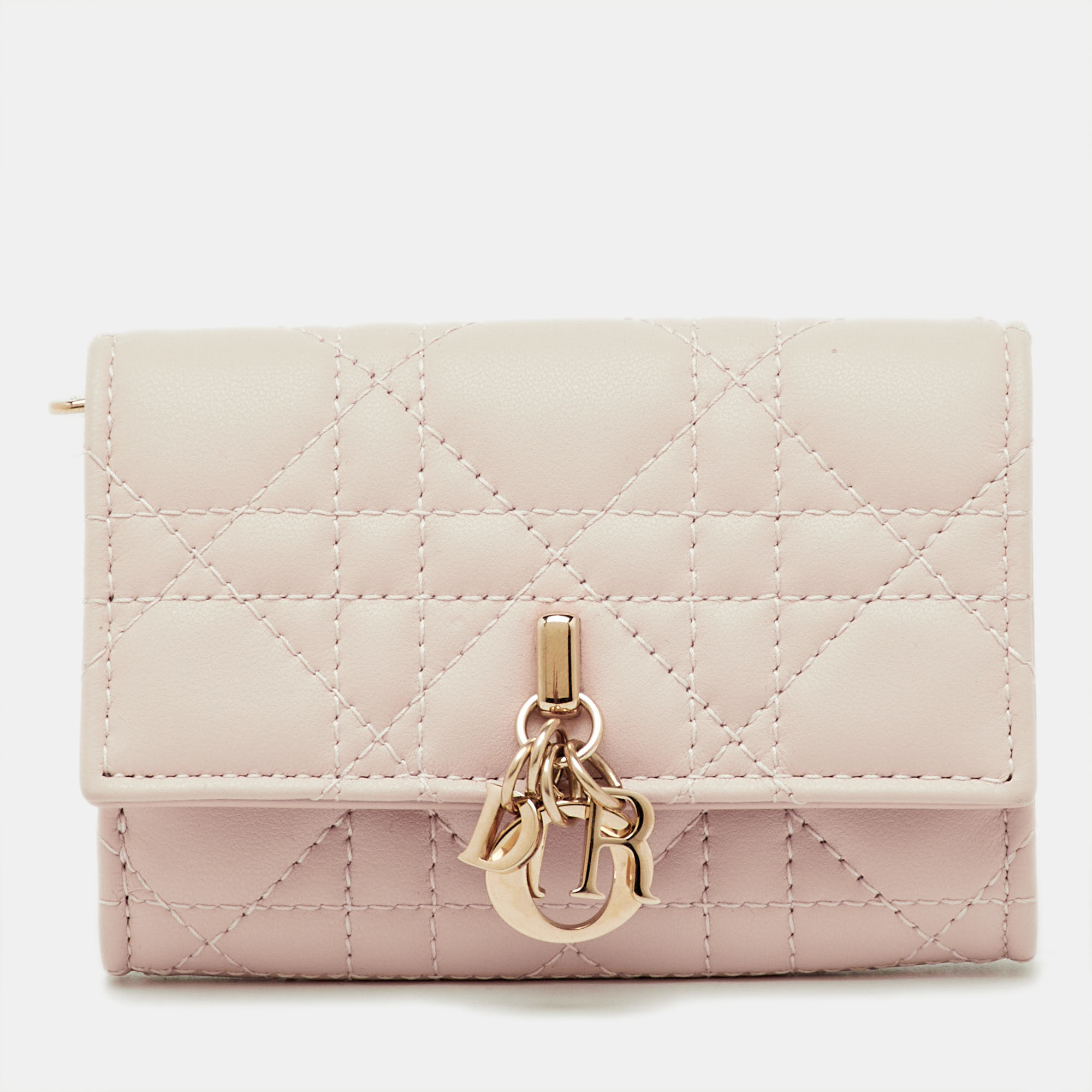 Dior Powder Beige Cannage Leather My Dior Glycine Wallet, Wallets & Money Clips - Luxury Closet
