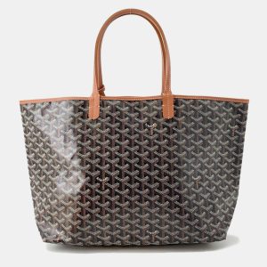 Goyard Saint Louis Black/Natural Pvc Leather Size Pm, Tote Handbags - Luxury Closet
