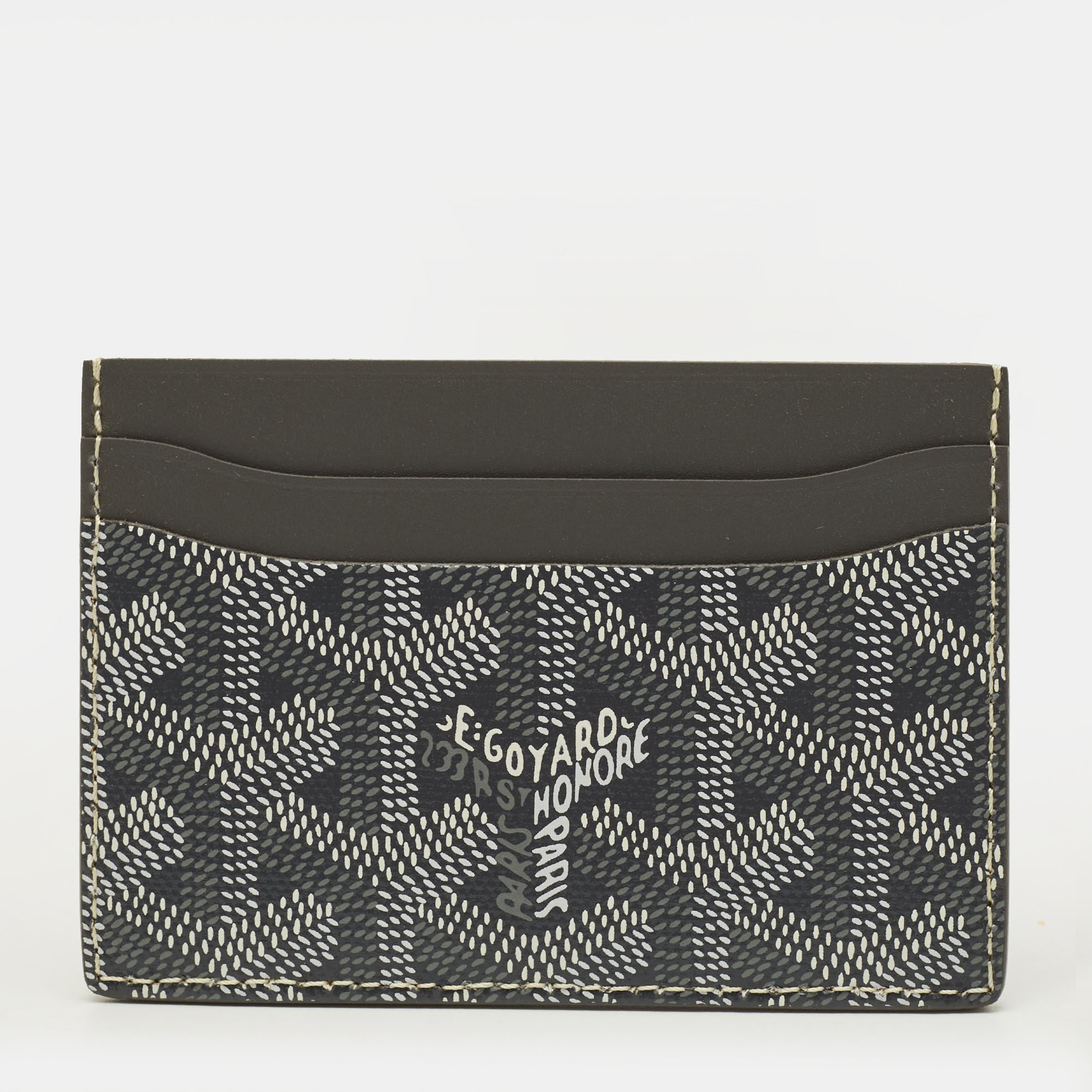Goyard Saint Sulpice Grey Goyardine Coated Canvas and Leather Card Holder, Wallets & Money Clips - Luxury Closet
