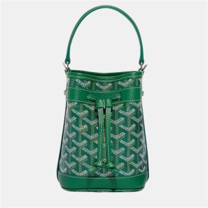 Goyard Petit Flot Green Mini Bucket Bag, Satchels - Luxury Closet
