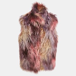 Gucci Pink Faux Fur Sleeveless Jacket S, Coats & Jackets - Luxury Closet