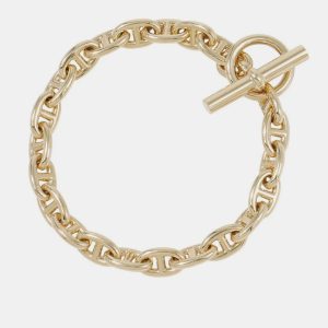 Hermes Chaine D'Ancre Bracelet 22 Frames Size Tpm 18K Yellow Gold, Jewelry - Luxury Closet