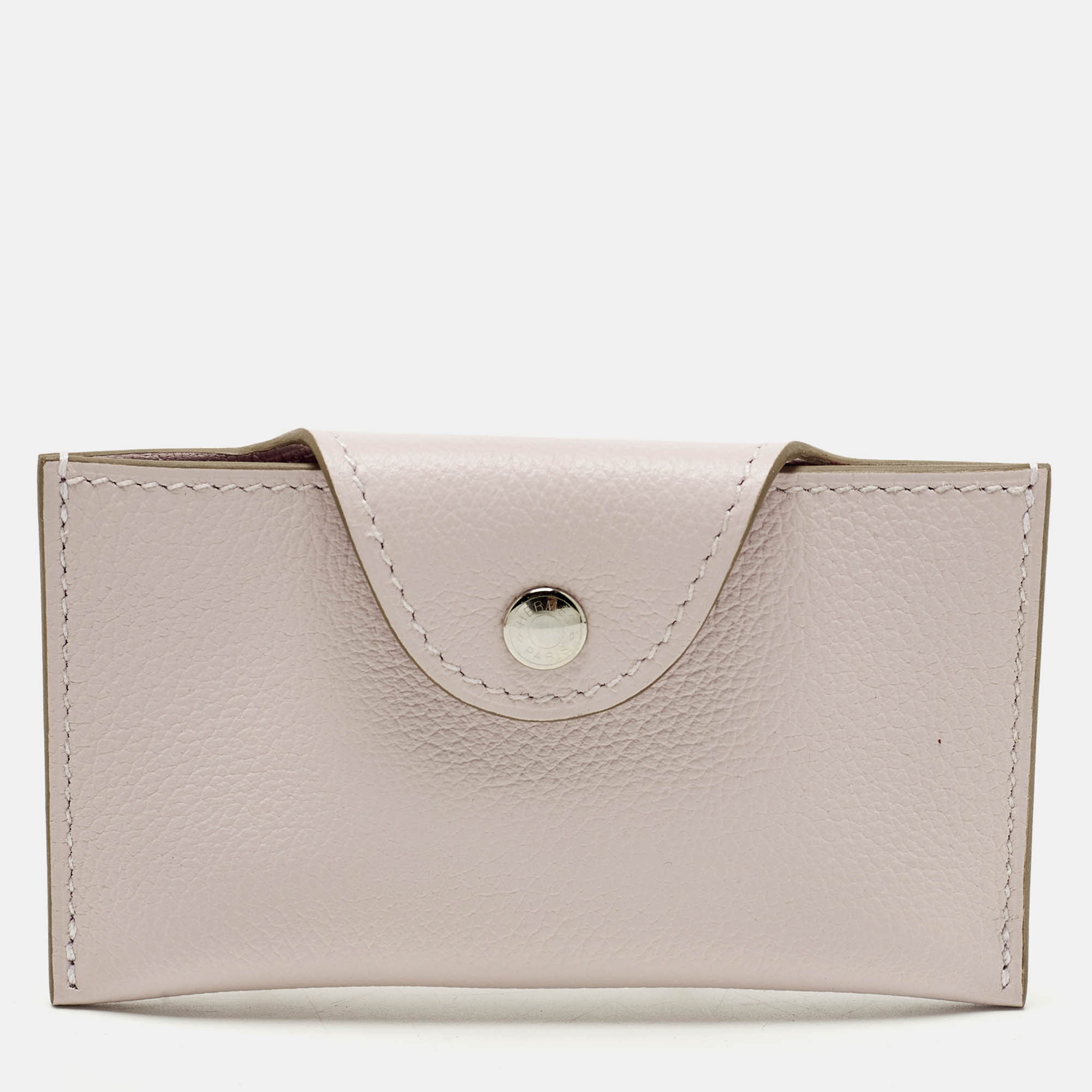 Hermes Iliade Mauve Pâle Evercolor Leather Card Holder, Wallets & Money Clips - Luxury Closet