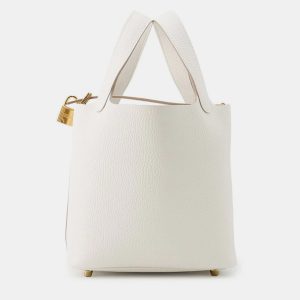Hermes Picotin Lock Grease Pail Taurillon Clemence PM, Tote Handbags - Luxury Closet