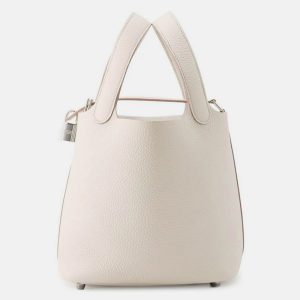 Hermes Picotin Lock Beton Taurillon Clemence Size Pm, Tote Handbags - Luxury Closet