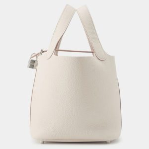 Hermes Picotin Lock Beton Taurillon Clemence Size PM, Tote Handbags - Luxury Closet