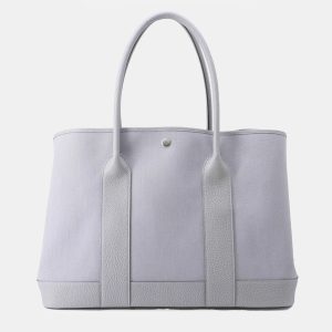 Hermes Neo Garden Voyage Green Pantanh086717Ck Toile Offiche Negonda Leather Size 41, Satchels - Luxury Closet