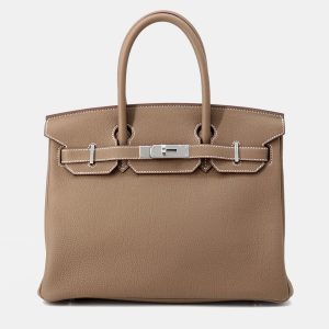 Hermes Birkin Etoupe Togo Leather Size 30, Tote Handbags - Luxury Closet