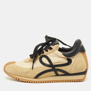Loewe Flow Size 37 Brown Nylon and Suede Lace Up Sneakers, Athletic Shoes & Sneakers - Luxury Closet