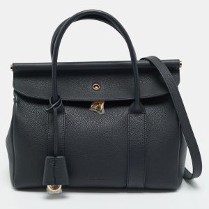 Loro Piana Loom L25 Black Leather Bag, Satchels - Luxury Closet