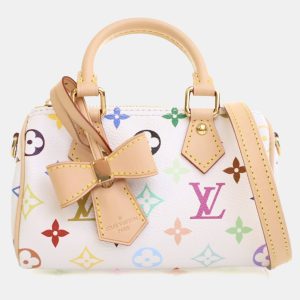 Louis Vuitton x Takashi Murakami Multicolor Monogram Nano Speedy, Handbags - Luxury Closet