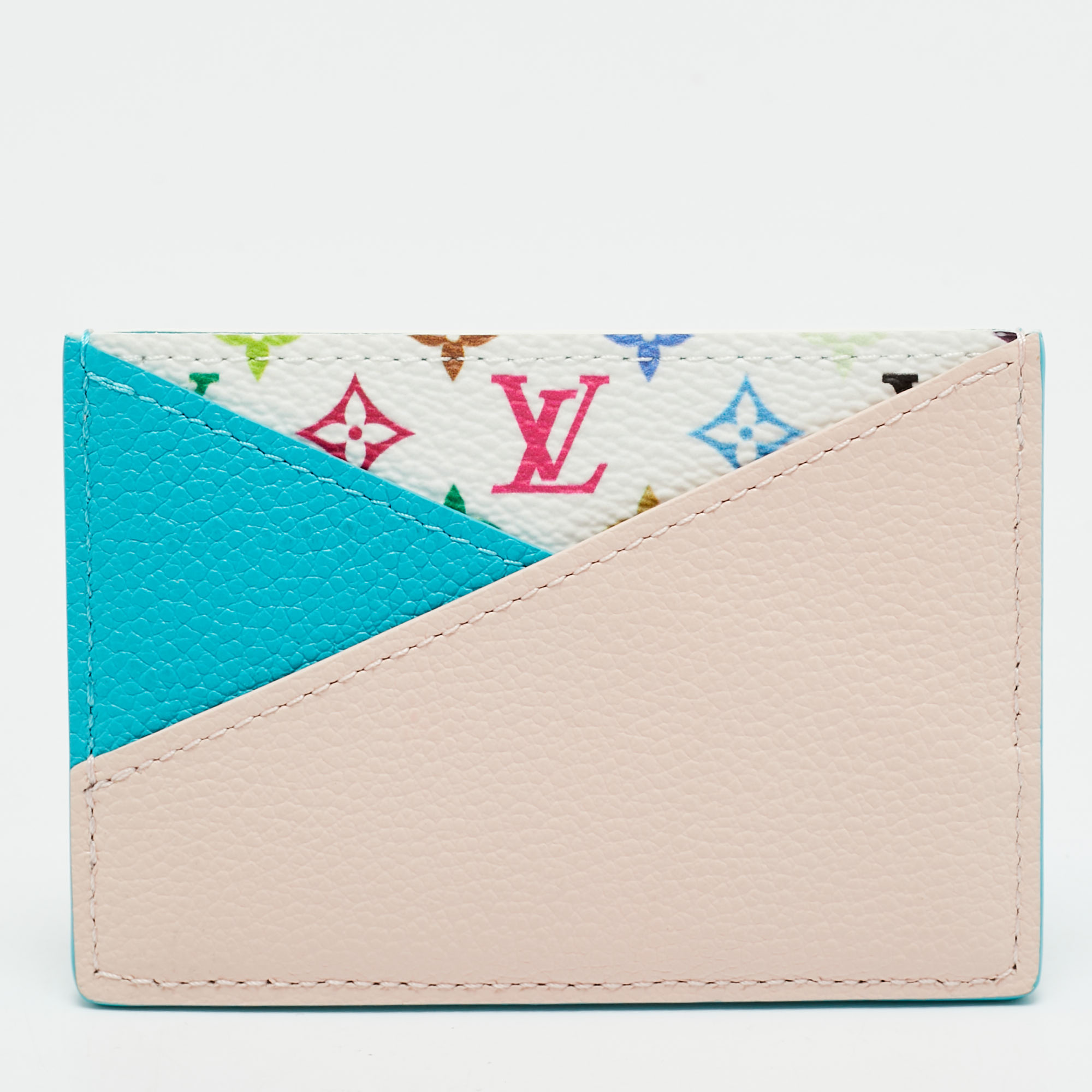 Louis Vuitton x Takashi Murakami Multicolore Canvas and Leather Card Holder, Wallets & Money Clips - Luxury Closet