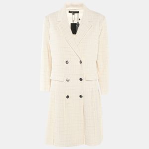 Maje Cream/Silver Tweed Dress M, Dresses - Luxury Closet