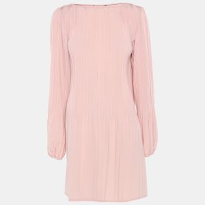 Maje Pink Viscose Dress S, Dresses - Luxury Closet
