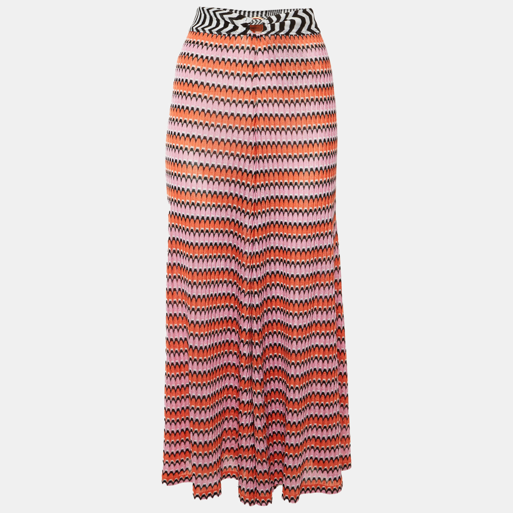 Missoni Mare Pink/Orange Chevron Knit Cover Up Trousers L, Clothing - Luxury Closet