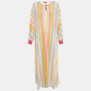 Missoni Multicolor Zig-Zag Print Mesh Cover-Up Dress M, Dresses - Luxury Closet