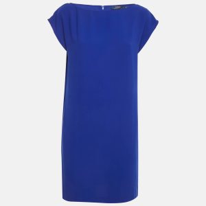 Polo Ralph Lauren Blue Crepe Shift Dress L, Dresses - Luxury Closet
