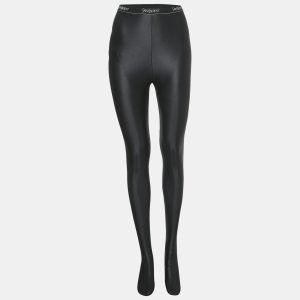 Saint Laurent Paris Black Logo Waistband Jersey Leggings M, Clothing - Luxury Closet