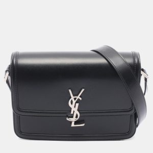 Saint Laurent Paris Solferino Black Leather Shoulder Bag, Shoulder Bags - Luxury Closet
