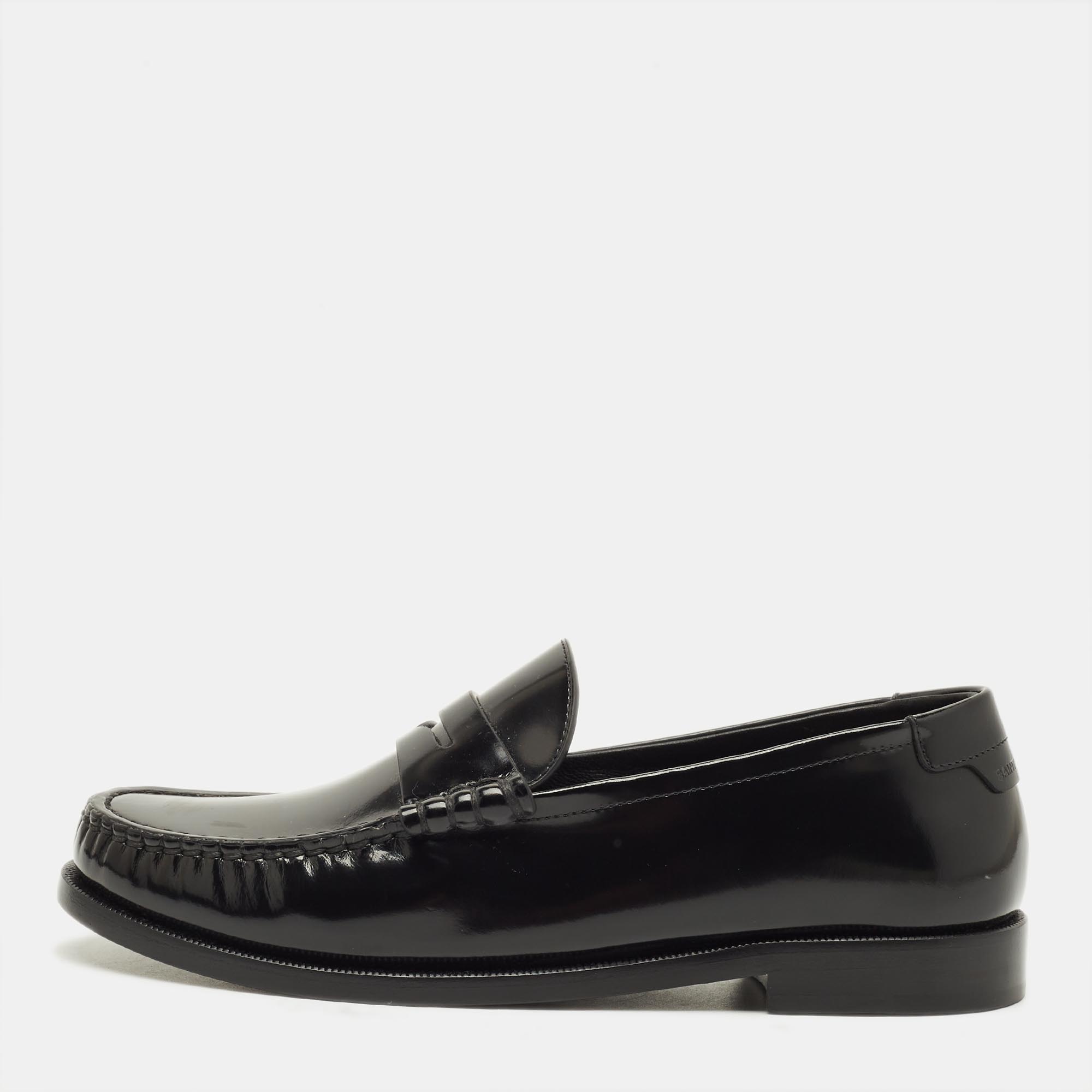 Saint Laurent Le Loafer Size 38 Black Patent Leather Loafers, Loafers & Slip-Ons - Luxury Closet