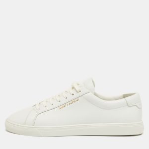 Saint Laurent Andy Size 41 White Leather Lace Up Sneakers, Athletic Shoes & Sneakers - Luxury Closet