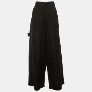 Stella McCartney Black Jacquard Trousers L, Clothing - Luxury Closet