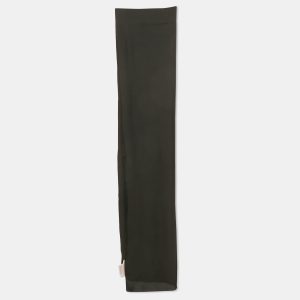 Valentino Black Silk Crepe Stole, Scarves & Shawls - Luxury Closet