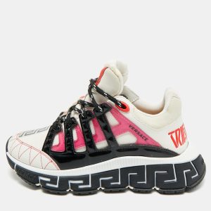 Versace Trigreca Size 36 Multicolor Leather and Rubber Low Top Sneakers, Athletic Shoes & Sneakers - Luxury Closet