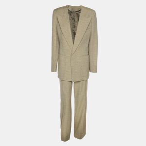 Victoria Beckham Avocado Wool Blend Suit Set S, Suits - Luxury Closet