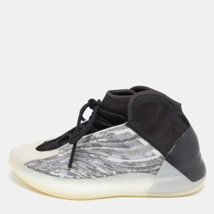 Yeezy x Adidas QNTM Size 42 Black Mesh and Neoprene High Top Sneakers, Shoes - Luxury Closet