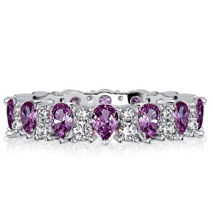 eternity band - Italo Pear Cut Amethyst Eternity Wedding Band For Women, Italo jewelry - Online Catalog