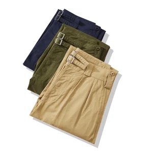 New Vintage British Army Gurkha Casual Pants Men's Khaki Loose Mid Long Pants Spring Autumn Retro Streetwear Trousers Overalls - AliExpress Pants