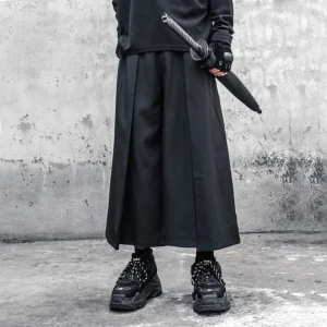 Japanese Streetwear Harajuku Oversized Baggy Pants Samurai Pants Trousers Joggers Men Casual Loose Black Techwear Wide Leg Pants - AliExpress Pants
