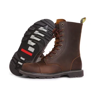 Cowhide Hiking shoes Men Camping climbing Hunting boots Desert Combat Ankle Sneakers Tactical Boots Snow Walking high-top boots - AliExpress Sneakers