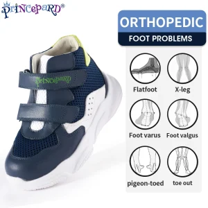 Orthopedic Sneakers for Children Princepard Korean Ankle Support Kids Sprots Shoes Spring Autumn White Navy Color 19-37 Size - AliExpress Children's Shoes