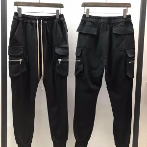 Owen Seak Men Casual Cotton Cargo Gothic Men's Clothing Sweatpants Spring Autumn Women High Sweater Hip Hop Solid Loose Pants - AliExpress Pants